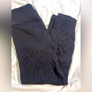 VS 7/8 leggings seamless black and leopard print
